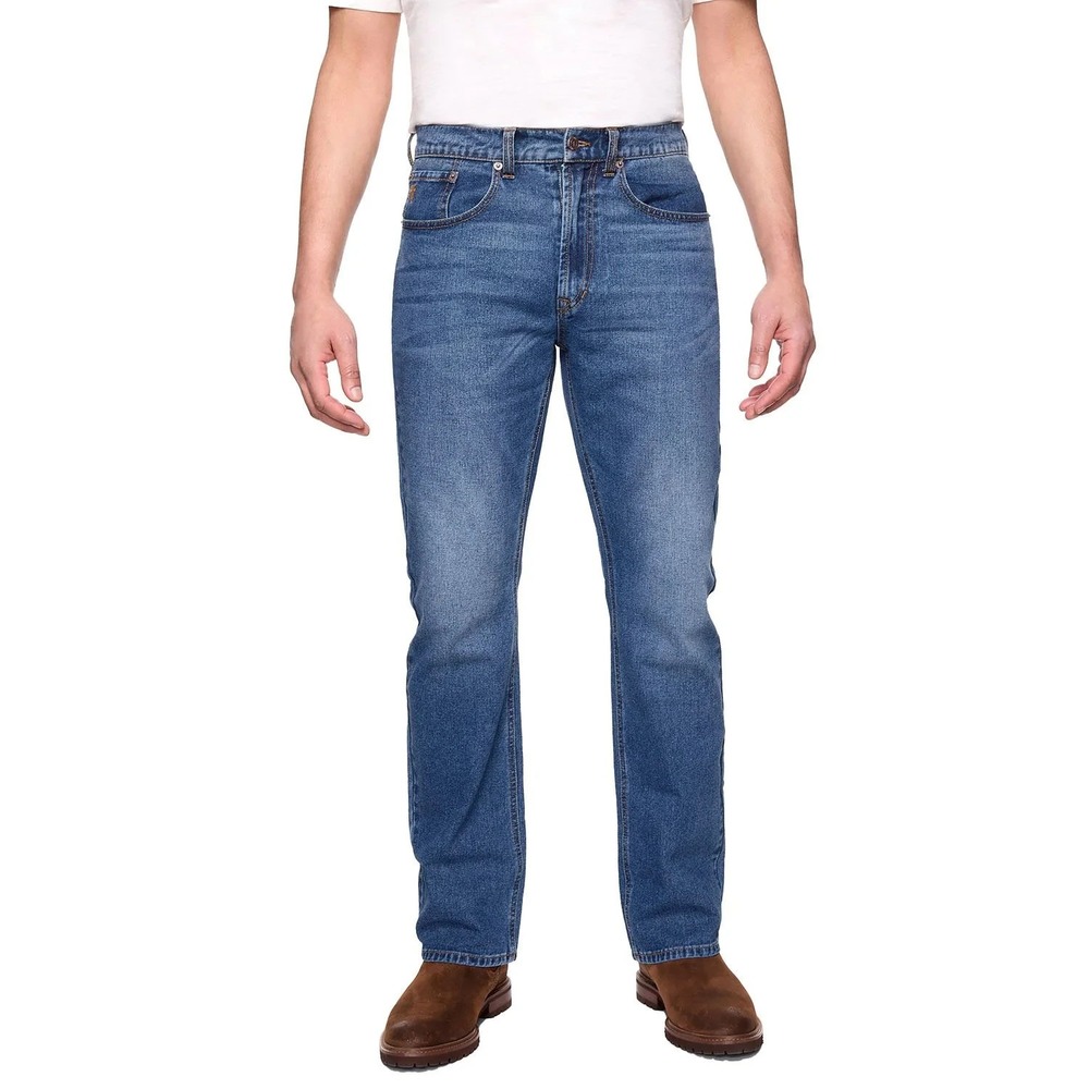 Frye Mens Medium Wash Denim Relaxed Bootcut Jeans 32x32